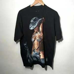 NEW limited edition Beyoncé renaissance  tour tee xl glitter western